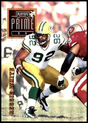 Reggie White 1996 Playoff Prime #075 Packers NFL READ FREE SHIP AutographDen - Image 1 of 2
