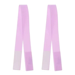 Phone Grip Strap Portable Wrist Strap Silicone Elastic Cord Purple 2Pcs - Zdjęcie 1 z 5