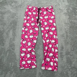 Hello Kitty Hose Damen Extra Large Rosa Sanrio Pyjama AOP Kordelzug Nachtwäsche - Bild 1 von 10