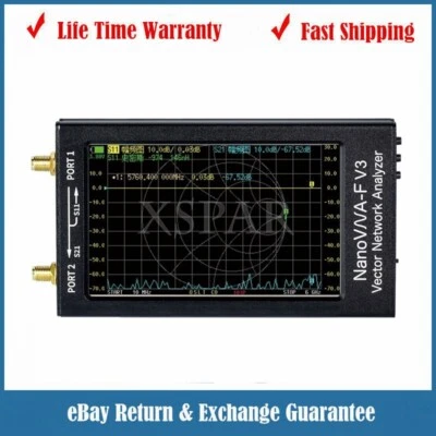 HamGeek NanoVNA-F V3 1MHz-6GHz Network Analyzer VNA for MF/HF/VHF/UHF/SHF FAST