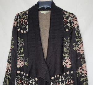 Cárdigan para mujer Anthropologie Staring at Stars mediano floral abierto con cortina frontal - Imagen 1 de 5