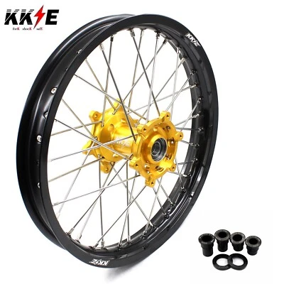 KKE 19"*2.15 Rear Wheel Rim Fit For SUZUKI RM125 2001-2007 RM250 2001-2008 Gold — 第 1/4 张图片