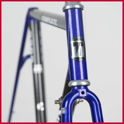 NOS TREK COMPOSITE 2300 CARBON FRAME VINTAGE ROAD RACING BIKE LUGS PURPLE - Image 1 of 4