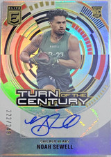 2023 donruss elite noah sewell  rookie turn of the century auto 222/249 tc-noa