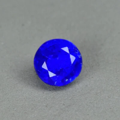 0.48Ct Round _ Splendid Unheated Royal Blue HAUYNE From Germany - Image 1 of 2