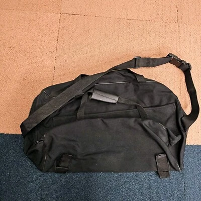 Damaged Strap* Harley Davidson Motorcycle bag 20x12 Black Tote Canvas j4c - Image 1 of 4