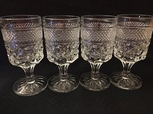 SET OF 4 Anchor Hocking WEXFORD 5 1/2" Wine Glasses Cordial Glasses - Picture 1 of 1