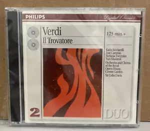 VERDI IL TROVATORE RICCIARELLI CARRERAS 2 CD PHILIPS NEW/SEALED - Picture 1 of 3