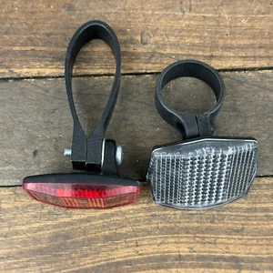 Cateye Aero Seat Post Reflector Set Handlebar Bar SeatPost Front Rear - Picture 1 of 14