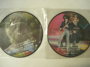 BILLY IDOL TWO 7 INCH PICTURE DISCS INTERVIEW "BILLY 1 & 3" - Picture 1 of 2