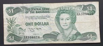 Bahamas 1 dollar 1992, seria AA328, P# 51 - Image 1 of 3