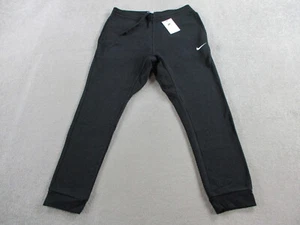 Nike Pants Mens Large Black Sportswear Club Fleece Jogger Sweat Swoosh Logo NWT - Picture 1 of 12