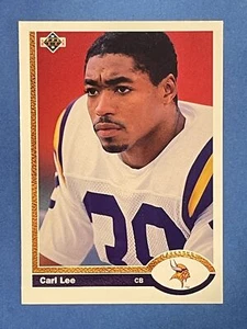 Carl Lee 1991 Upper Deck Base #326 Minnesota Vikings - Picture 1 of 2