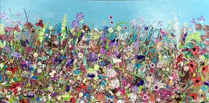 Large Abstract Original Acrylic Painting On 100x50cm Canvas By Diane Plant ART - Picture 1 of 22