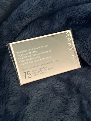 Mary Kay Makeup BEAUTY BLOTTERS Oil Absorbing Tissues 75 Count SEALED NEW NOS - Image 1 of 2