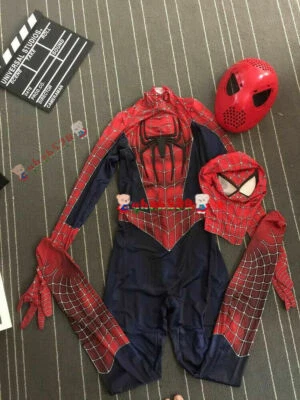 Original toby Amazing Spiderman costume Adult 3D spandex Hallween zentai suit - Image 1 of 4