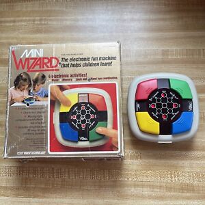 1987 Vintage Vtech MINI WIZARD Simon Electronic Memory Handheld Game-**TESTED