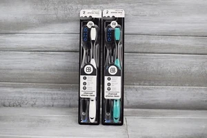 Brush Buddies Tooth Brush Set of 2 Lot of 2 Charcoal Infused Bristles Soft Clean - Picture 1 of 10