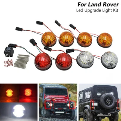 Kit de actualización de lámpara de luz LED de 73 mm para Land Rover Defender 1990-16 90/110 1983-1990 Foto 1 de 4