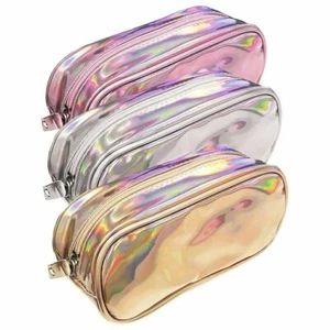 Holographic Shiny Pencil Case/Pouch or Cosmetic Bag - Picture 1 of 15