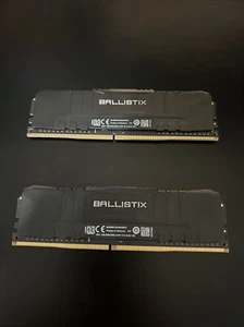 Crucial Ballistix 3000MHz DDR4 RAM Memory 16GB 8GBx2 BL8G30C15U4B.M8FE1 Black - Picture 1 of 2