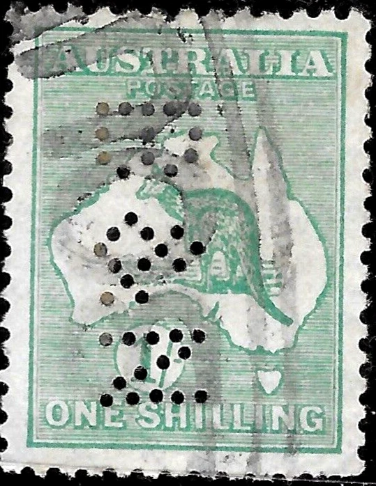 1929 AUSTRÁLIA CANGURU - MAPA SC#98 USADO MUITO BOM ESTADO 🔥 PERFIN🔥 - Imagem 1 de 1