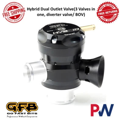 Go Fast Bits 3 in 1 Hybrid Dual Outlet Blow-off Valve For Subaru WRX, Levorg, XT - Image 1 of 4