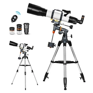 Telescope 650x90mm AZ Astronomical Refractor Telescope for Adults Astronomy - Picture 1 of 9