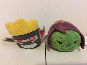 Brand New Lot Of 2 Guardians Galaxy Tsum Tsum Plush Minis (Star Lord, Gamora) - Picture 1 of 1