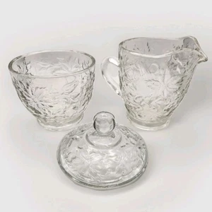 VTG Princess House Fantasia 3 Pc Set Creamer & Lidded Sugar Bowl #532 with Box - Picture 1 of 6