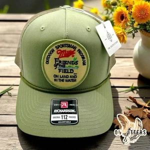 De colección Miller Beer Friends Of The Field Parche Richardson 112 Cuerda Camionero Sombrero - Imagen 1 de 11