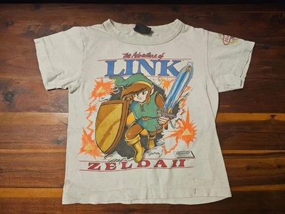 Camiseta Zelda 2 The Adventure Of Link 1989 Original Nintendo Power Player Kids P - Imagem 1 de 4