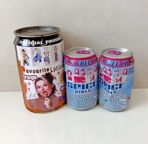 RARE Spice Girls Collectibles Bundle – 3 Items (2 Pepsi Cans + Chupa Chups Tin) - Imagen 1 de 11