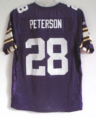 CAMISETA RBK MINNESOTA VIKINGS ADRIAN PETERSON MUJER 75 ANIVERSARIO L Foto 1 de 4