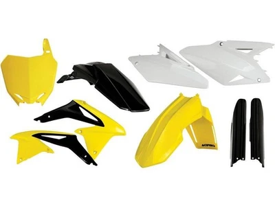 Kit Carena Set Plastica di Plastica Kit Adatto An Suzuki Rmz 450 08-17 Gelb-Sw - Immagine 1 di 4