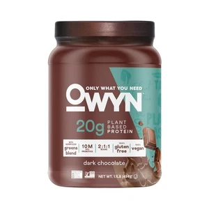 OWYN Only What You Need Plant-Based Protein Powder, Dark Chocolate, 1.17 lbs - Picture 1 of 7