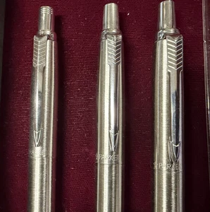 Juego de bolígrafos y lápices de acero inoxidable Parker Jotter de colección de por vida más segundo bolígrafo - Imagen 1 de 6