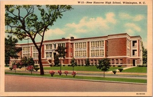 Postcard NC Wilmington New Hanover High School North Carolina - Picture 1 of 2