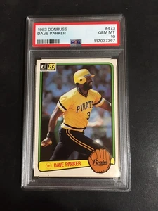 Donruss Dave Parker 1983, #473, PSA 10, HOF (¡Envío gratuito en cualquier 3!) - Imagen 1 de 2
