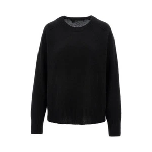 NEW 360Cashmere crew neck Long Sleeve Cashmere Sweater in Black - S #S6341 - Picture 1 of 9