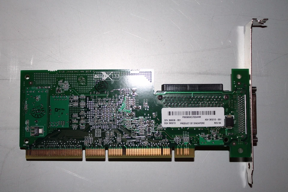 Adaptec 29320ALP ASC-29320ALP 366638-001 365213-001 SCSI Controller PCI-X 64bit - Immagine 1 di 1