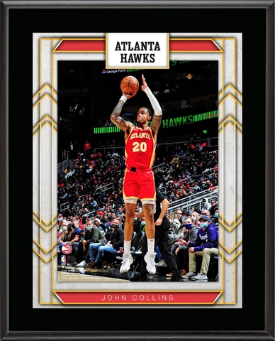 John Collins Atlanta Hawks 10.5" x 13" Sublimated Player Plaque Cover