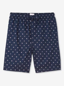 Pantalones cortos de salón para hombre Nelson algodón batista azul marino - Imagen 1 de 7