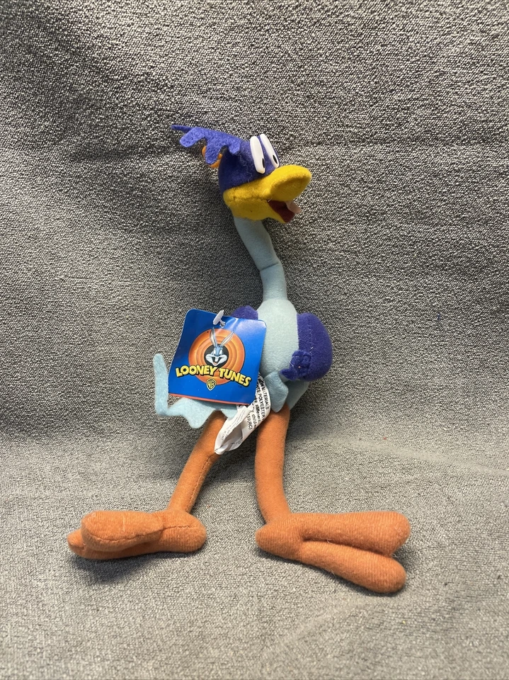 Peluche de colección Looney Tunes Warner Bros Road Runner 1997 KG nuevo de stock Foto 1 de 4