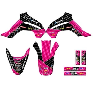 2008-2018 KLX 140 Race Serie Rosa Senge Gráficos Kit Compatible Con Kawasaki - Picture 1 of 10