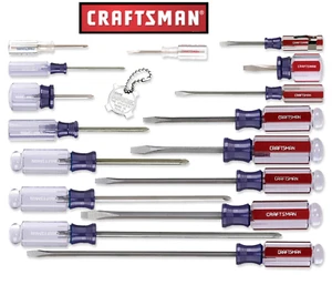 NEW Craftsman Screwdriver Phillips or Slotted/Flat Choose Size Free Shipping - Picture 1 of 60