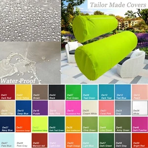 TAILOR MADE*Bolster Cover*Waterproof Outdoor Yoga Neck Roll Long Tube Case Dw44 - Picture 1 of 19