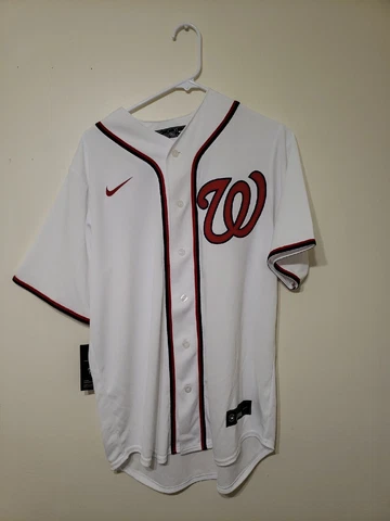 Nike MLB x Scherzer #31 Washington Nationals Home Stitched Jersey Men Size M Cover