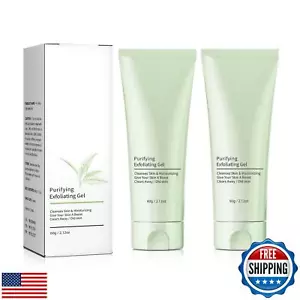  2 Pcs Purifying Exfoliating Gel,Deep Cleansing Body and Face Purifying Scru - Picture 1 of 5