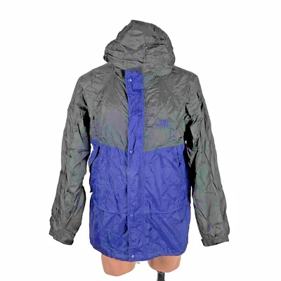 DE COLECCIÓN 90s Helly Hansen PACKABLE Capucha Forrado Invierno Impermeable Chaqueta COLORBLOCK S Foto 1 de 4